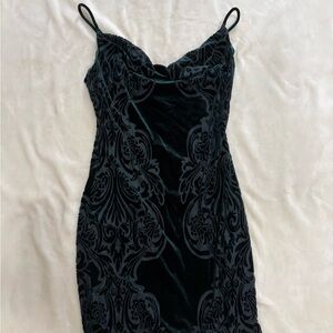 Jump Black Velvet Mini Dress